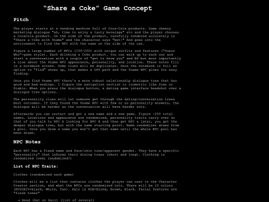 RPG/ColaGame/CokeGameMain screenshot
