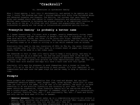 RPG/Crackroll screenshot