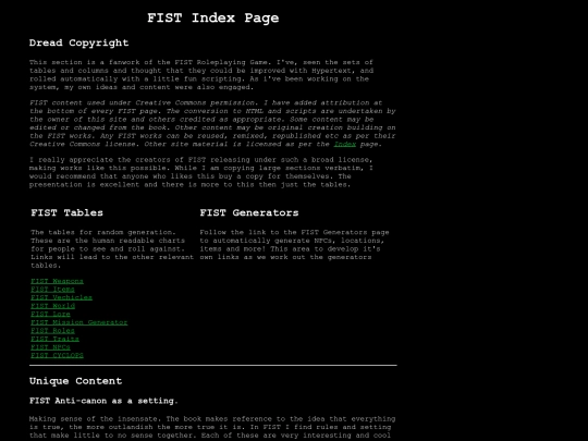 RPG/FIST/FISTindex screenshot
