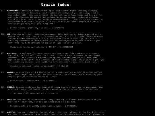 RPG/FIST/FISTtraits screenshot