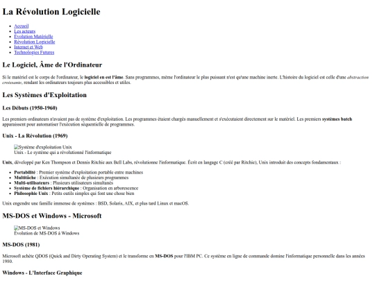 logiciels screenshot