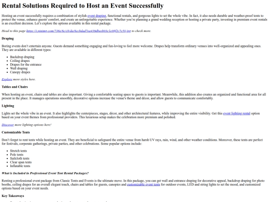 RentalSolutionsRequiredtoHostanEventSuccessfully screenshot