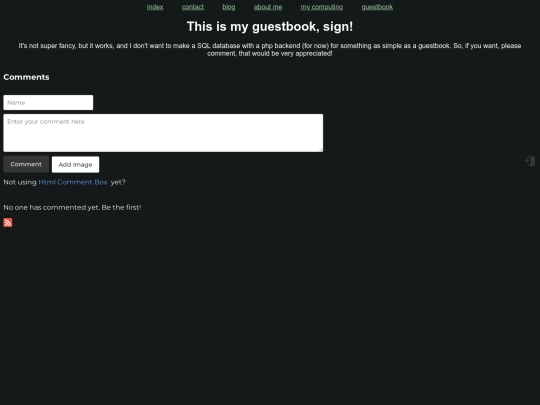 guestbook screenshot