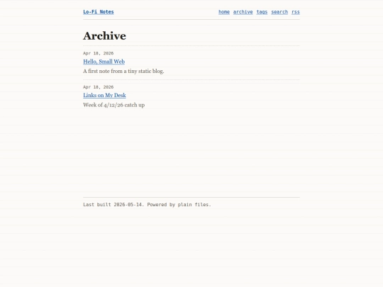 archive screenshot
