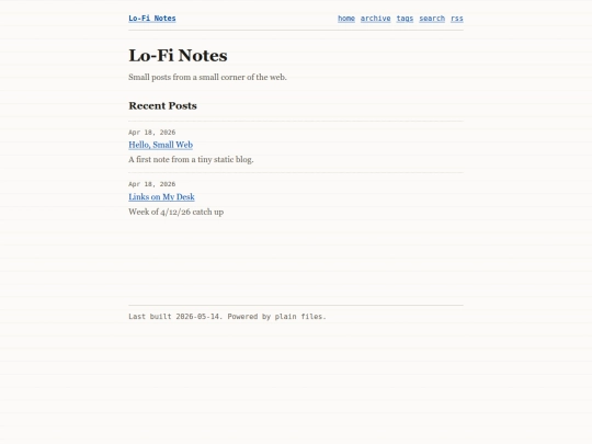 index screenshot