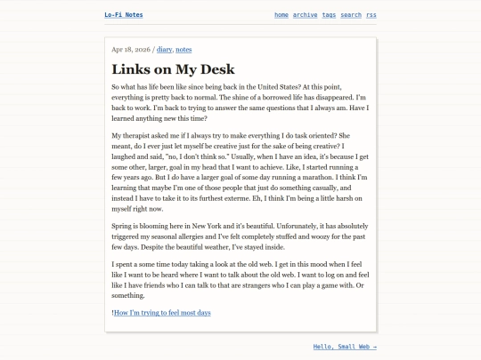 posts/links-on-my-desk screenshot