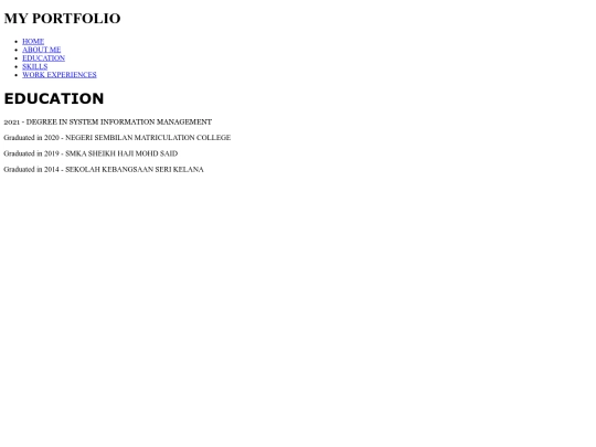 EDUCATION screenshot