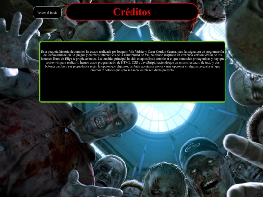 Historia/Credits screenshot