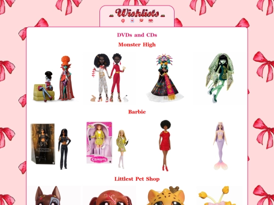 wishlists screenshot