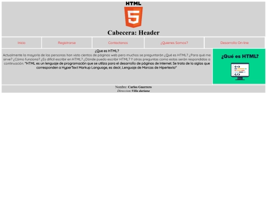 Ejercicio 27 febrero/EstructuraPagina screenshot
