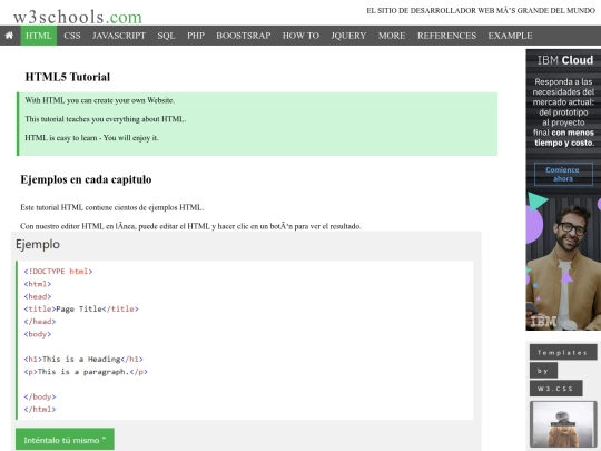 Eva Taller/HTML screenshot