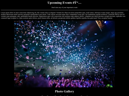 event screenshot