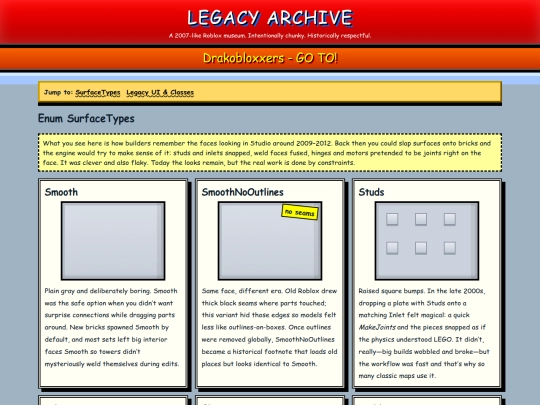 Legacy screenshot