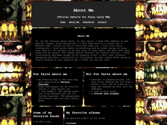 aboutme screenshot
