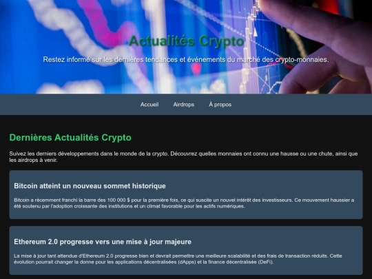 actualites screenshot