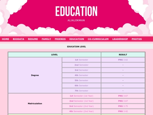 education screenshot