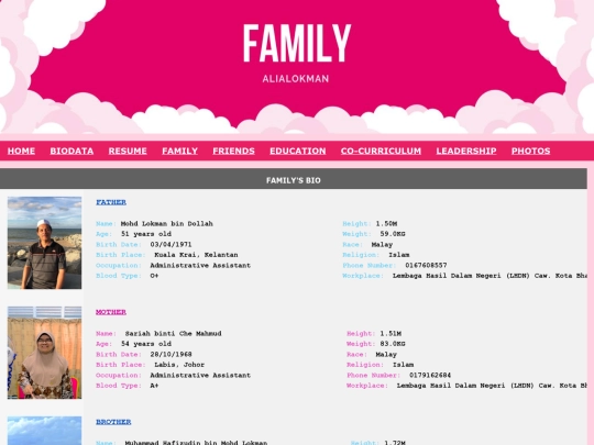 family background screenshot