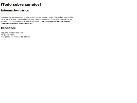 Ejercicios básicos/conejos screenshot