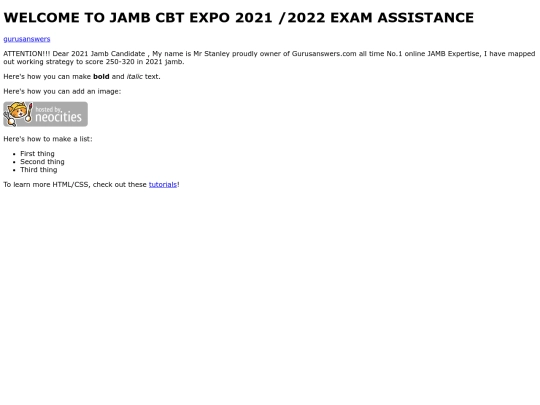 index screenshot