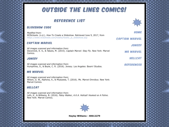 references screenshot