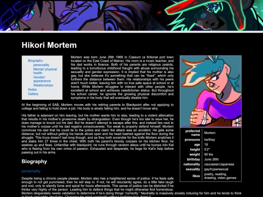 Characters/mortem screenshot