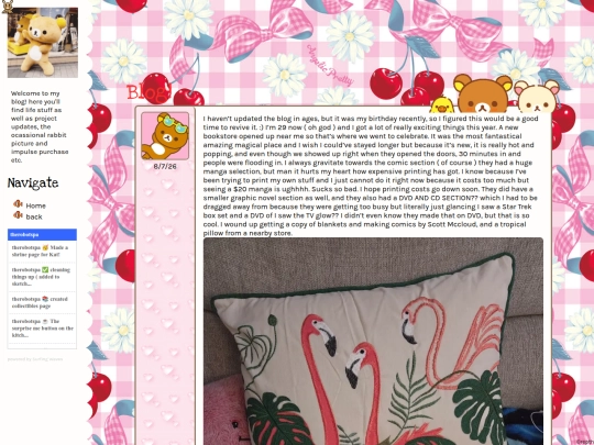 blog screenshot