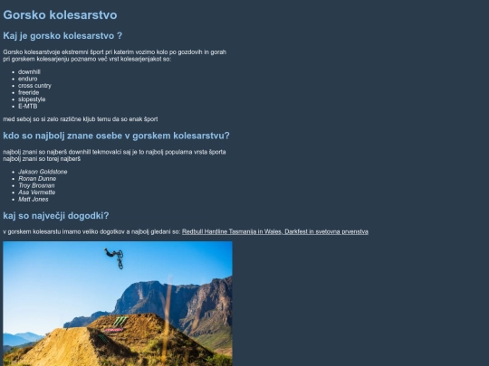 besediloogorskemkolesarstvu screenshot