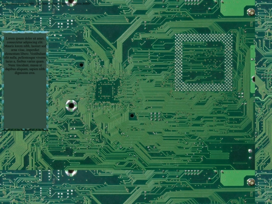mysite screenshot