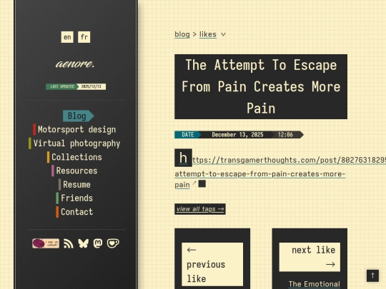 blog/likes/202512131206-the-attempt-to-escape-from-pain-creates-more-pain screenshot
