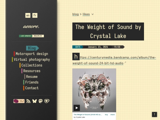 blog/likes/202601231558-the-weight-of-sound-by-crystal-lake screenshot