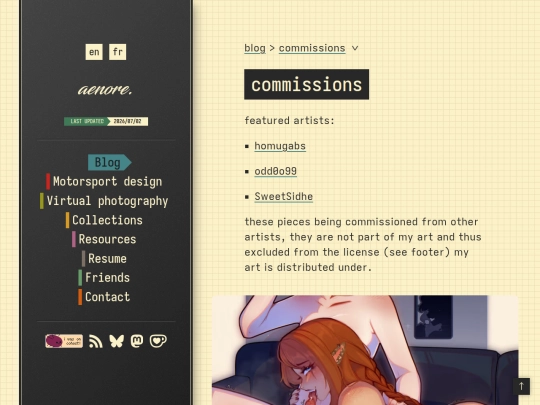 blog/pages/commissions screenshot