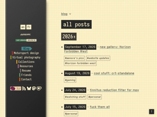blog/posts screenshot
