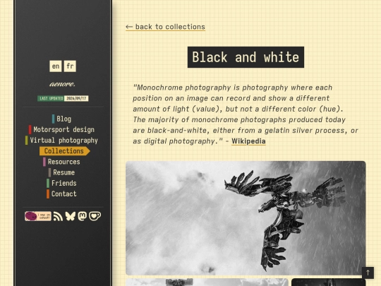 collections/blackandwhite screenshot