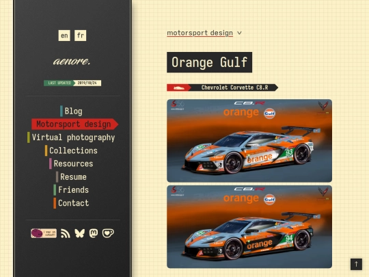 liveries/corvettec8rgulforange screenshot