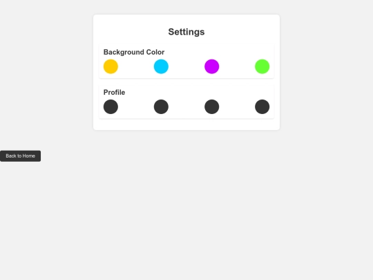 setting screenshot