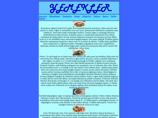 tarifler screenshot