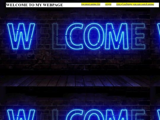animewebpage screenshot