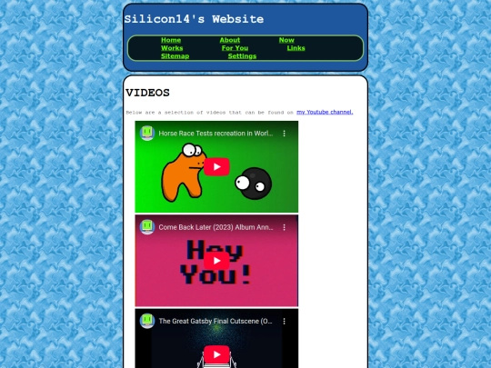 videos screenshot