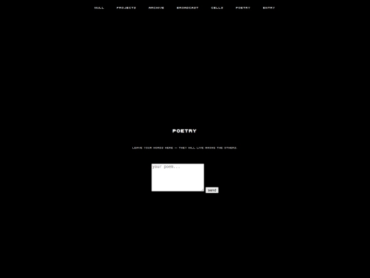poetry screenshot