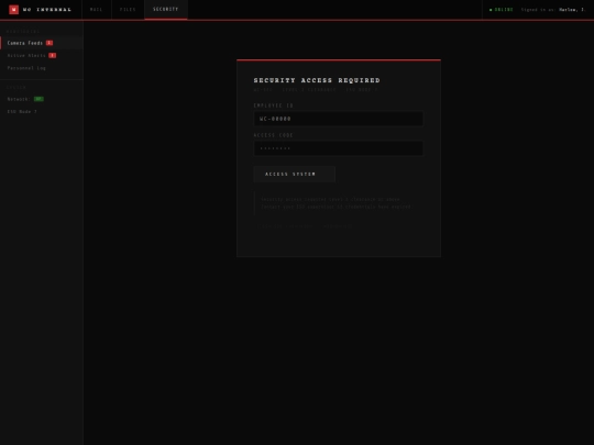 security screenshot