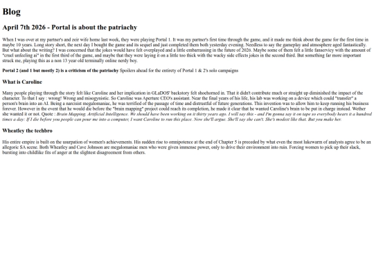 blog screenshot