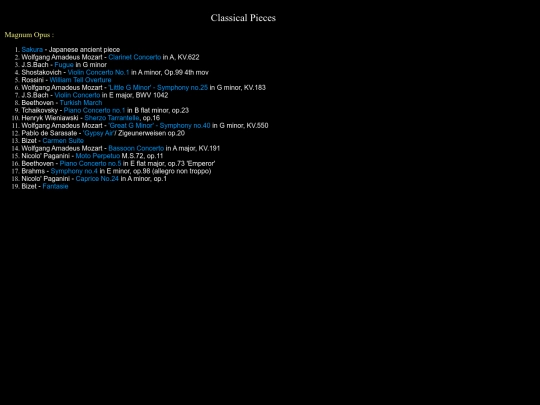 vanessa/classical screenshot
