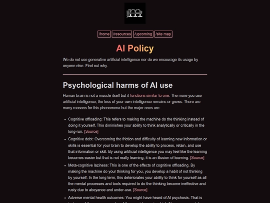 pages/ai-policy screenshot