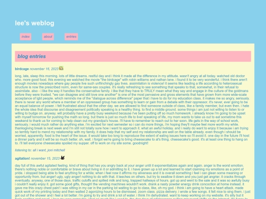 entries screenshot