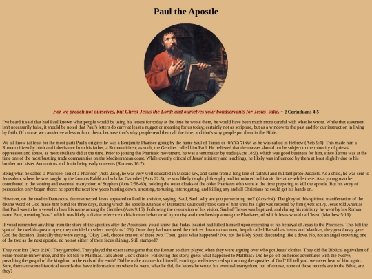 PaultheApostle screenshot