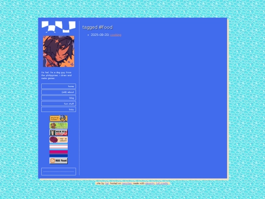 blog/tagged/food screenshot
