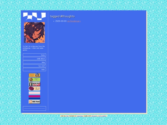 blog/tagged/thoughts screenshot