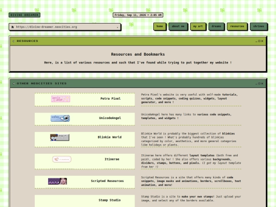 resources screenshot