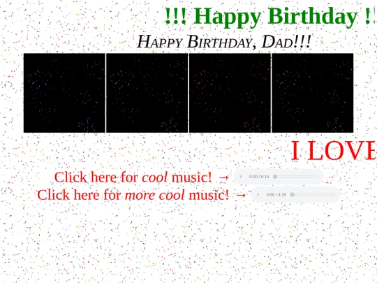 birthday screenshot