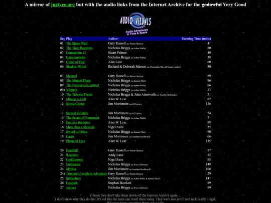 menu screenshot